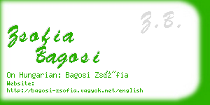 zsofia bagosi business card